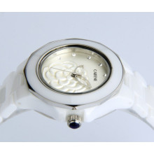 New style japan movt waterproof geneva ceramic watch for lady